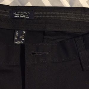 Lands End Black Khakis - 34